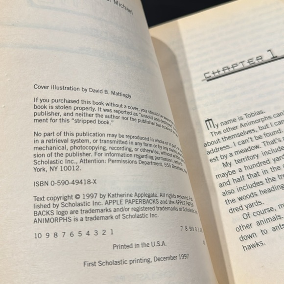 Animorphs #13: The Change by K. A. Applegate - Scholastic Paperback Novel - Picture 6 of 11